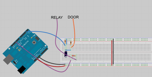 Schematic for door sensor.