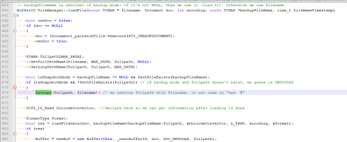 loadFile, which I'm not fully convinced is the source of THIS bug.
